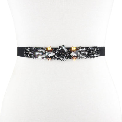 Crystal rhinestone belt fashion