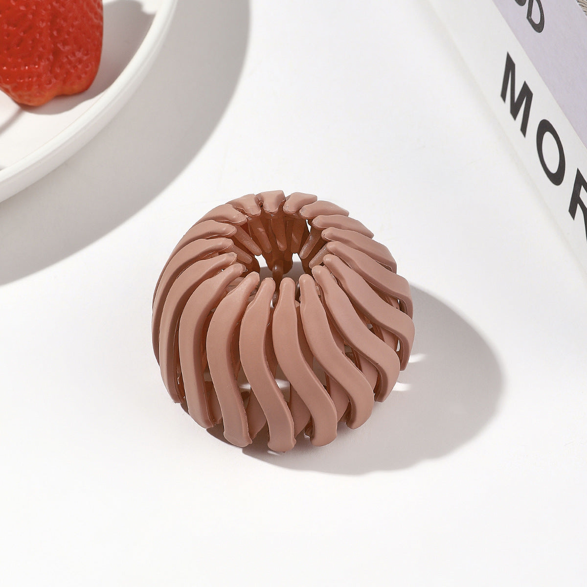 Korean nest hair ring claw clip