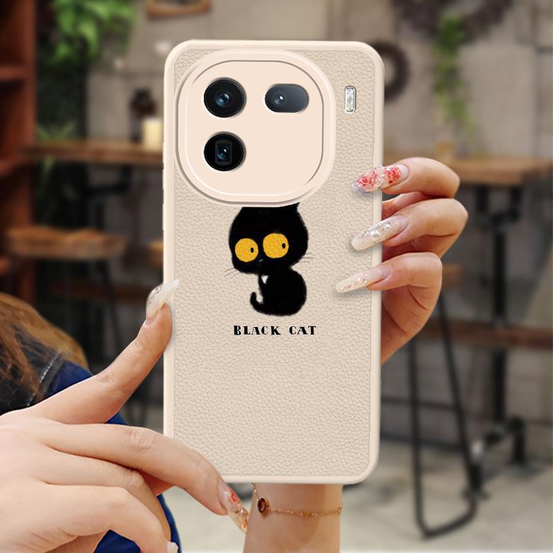 VIVO IQOO12 Silicone Fun Case Solid Color Nordic Style New Youth Couple Leather