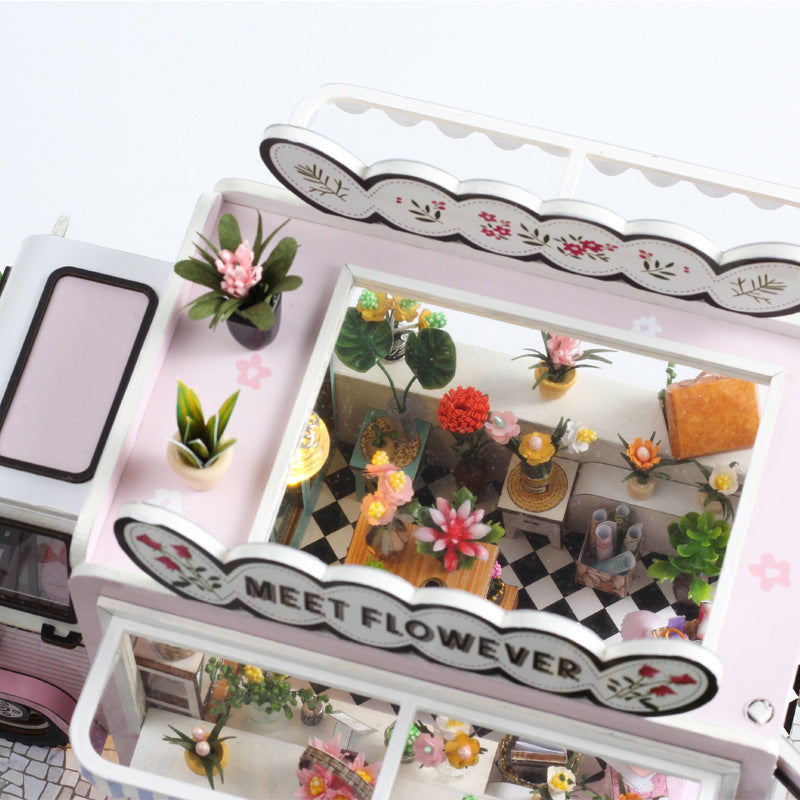 3D Puzzle DIY Wooden House