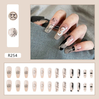 Pegatinas para uñas estilo ballet removibles 