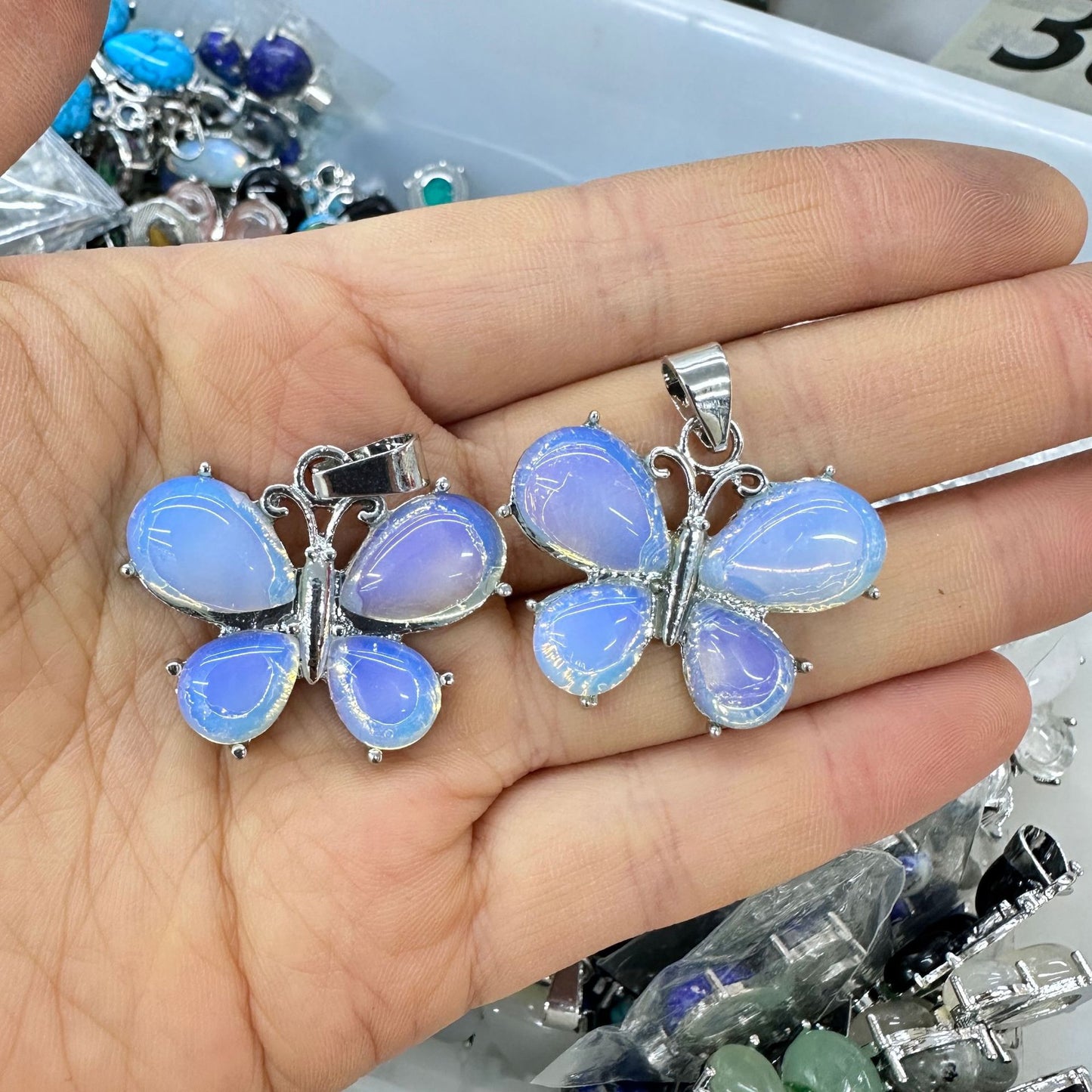 Crystal Butterfly Pendant