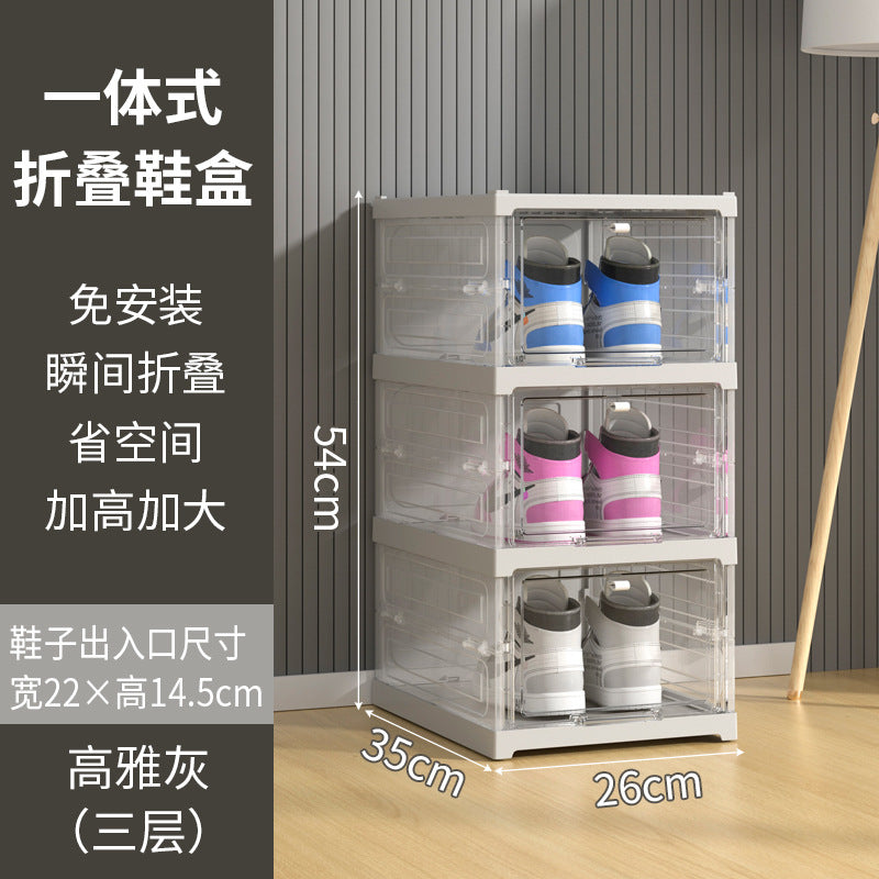 Transparent Foldable Shoe Cabinet