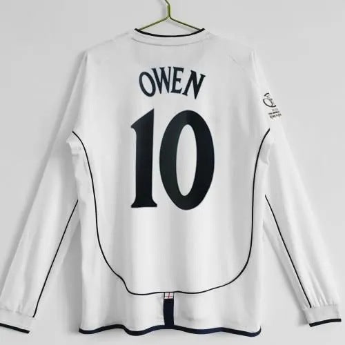 2002 World Cup England 7 Beckham Lampard Owen Home Jersey