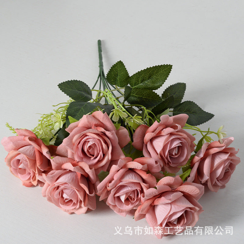 Artificial flower 7 heads Aisha rose