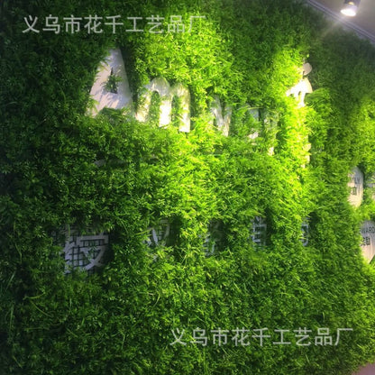Artificial turf green wall flower wall