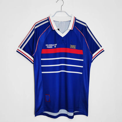 82-06 France Home Away Zidane Henry Retro Long Short Sleeve Mbapp¨¦ Jersey
