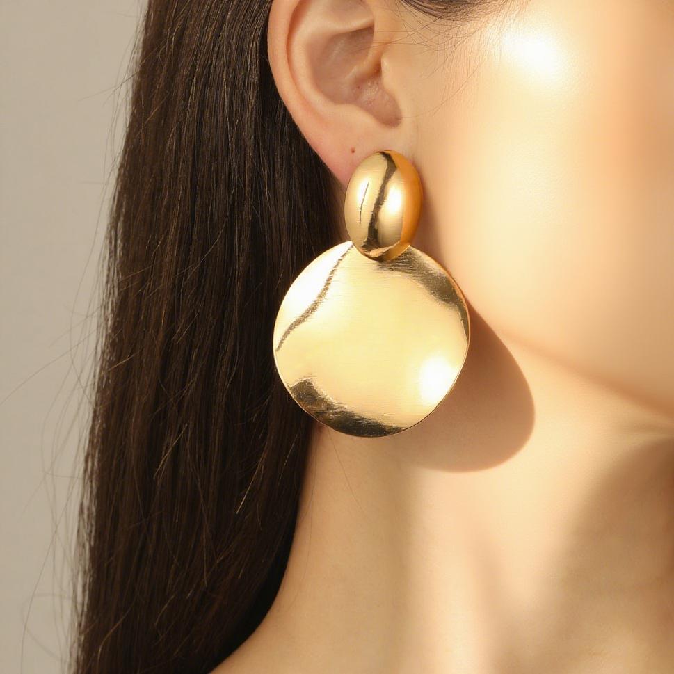 Irregular Hollow Drop Earrings