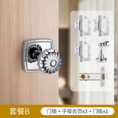 Pumpkin Door Lock Brass Gold