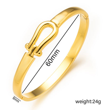 Chic Stainless Steel Bracelet, Hot Vacuum Plated