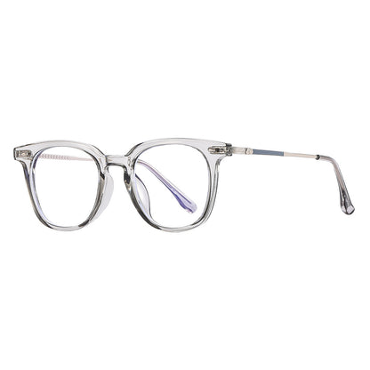 Blue Light Blocking Flat Lens TR90 Retro Polygon Fashion Frame