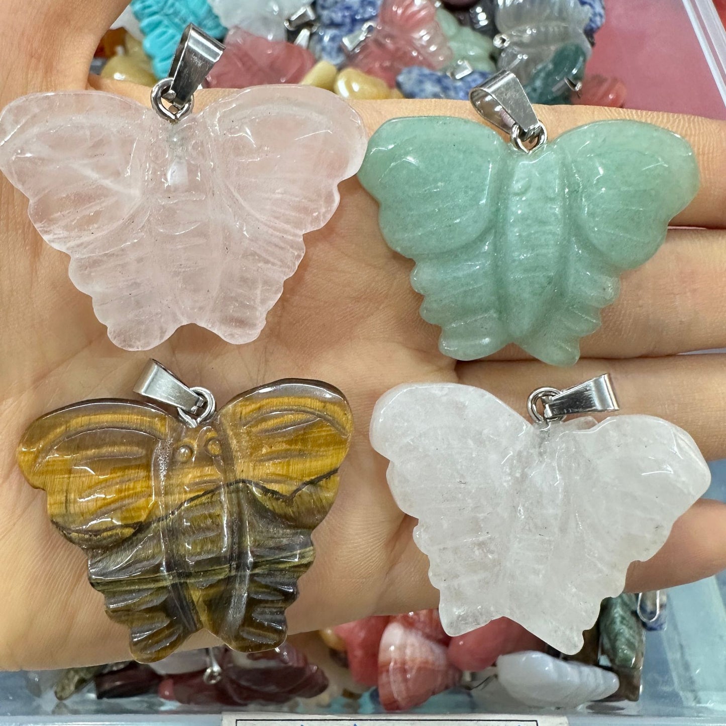 pingente de cristal borboleta 40*30 