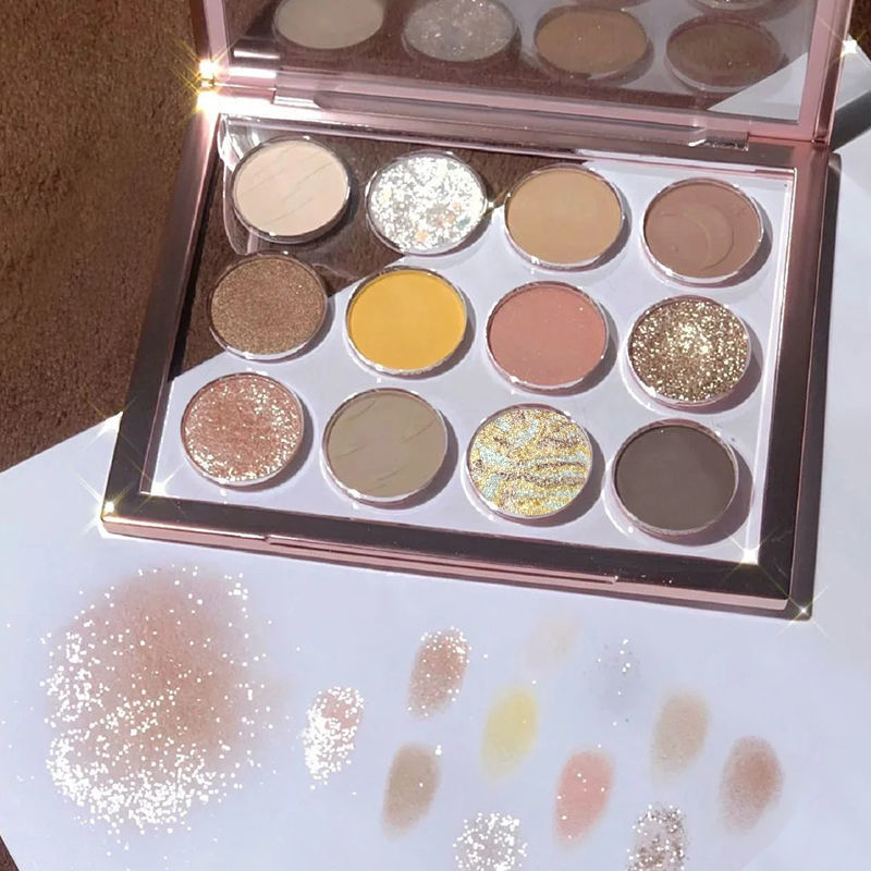 Paleta de sombras de ojos mate de 12 colores 