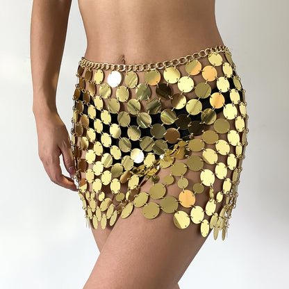 Bikini sexy con lentejuelas y flecos 