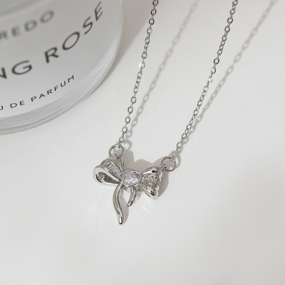 Fashion silver titanium steel necklace