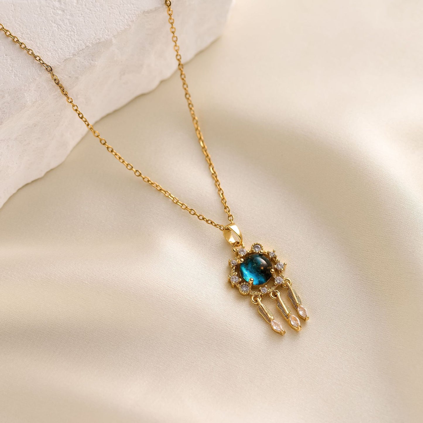 Blue Planet Necklace Woman