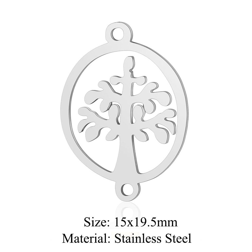 5 pcs/bag Feather wings Titanium steel pendant