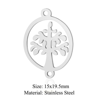 5 pcs/bag Feather wings Titanium steel pendant