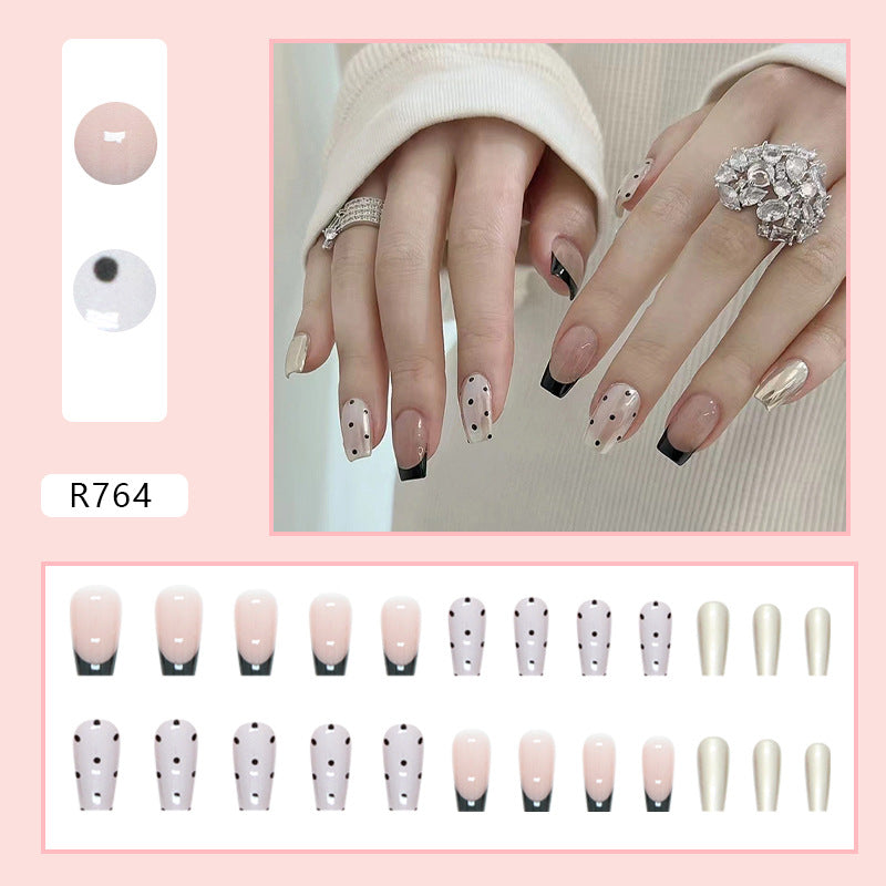 Short Ballet French Magic Pink Nails