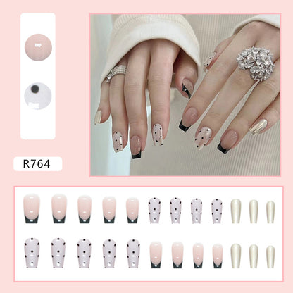 Short Ballet French Magic Pink Nails