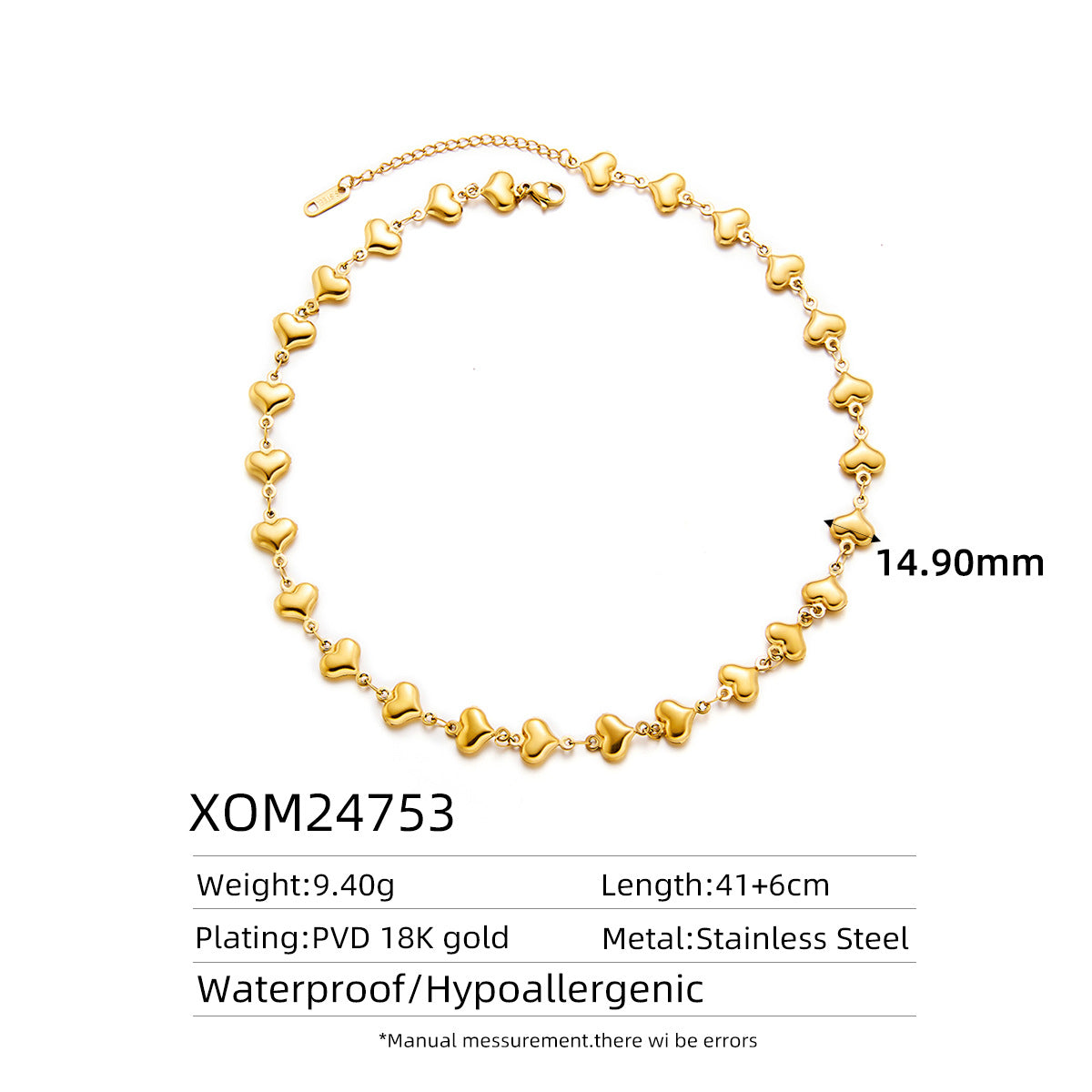 18K Gold Titanium Steel Retro 3D Oil-Pressed Necklace — Fade-Resistant