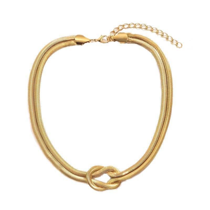 Snake Chain Knot Necklace