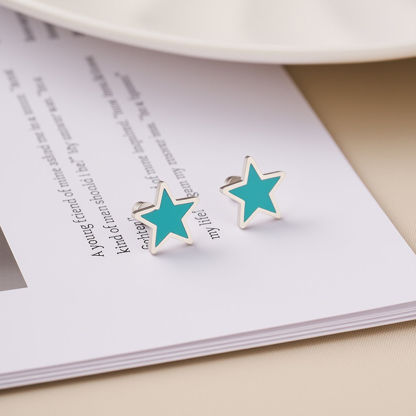 Cute Fruit & Daisy Titanium Steel Stud Earrings — Women's Non-Fading