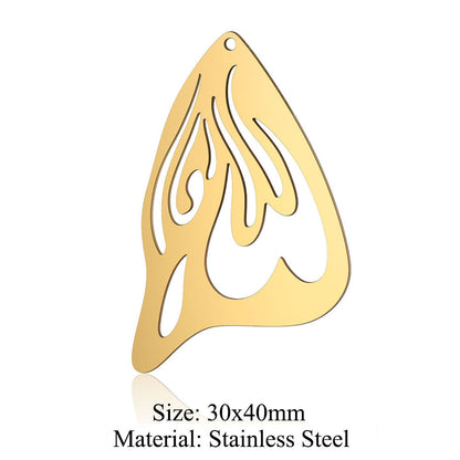 5 pcs/bag wings butterfly titanium steel pendant moth DIY