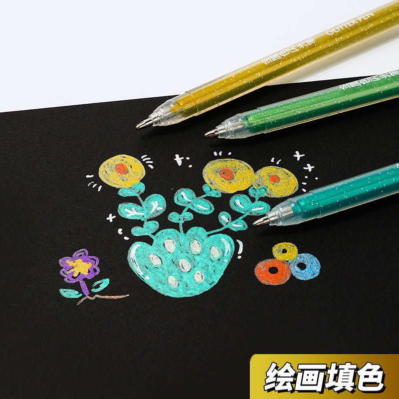 Glitter pen metallic