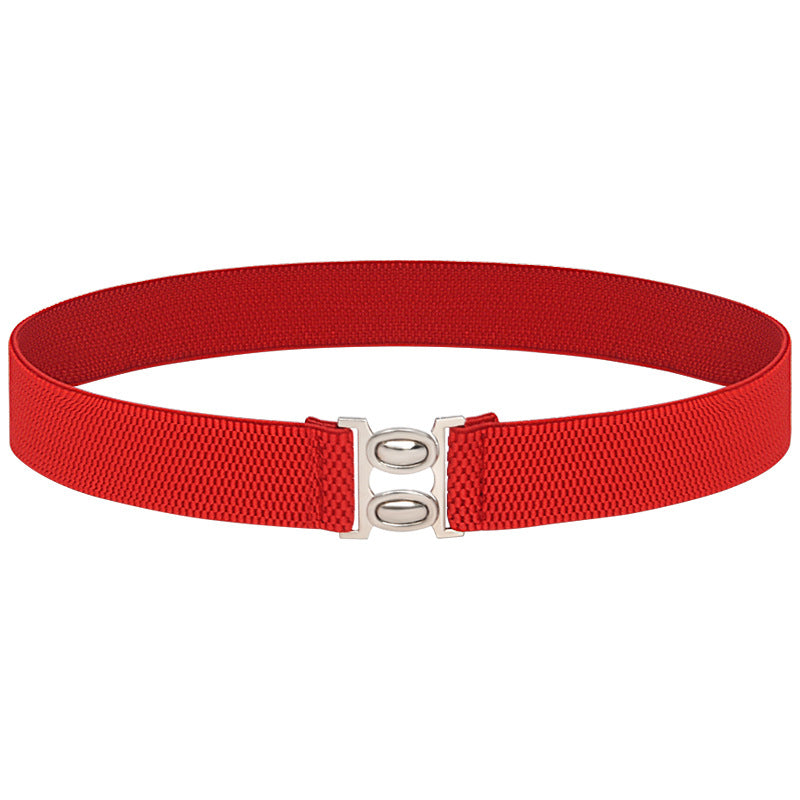 Elastic belt female black