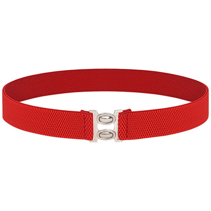 Elastic belt female black