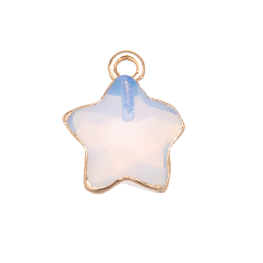 Pingente de Cristal Pentagrama Facetado 