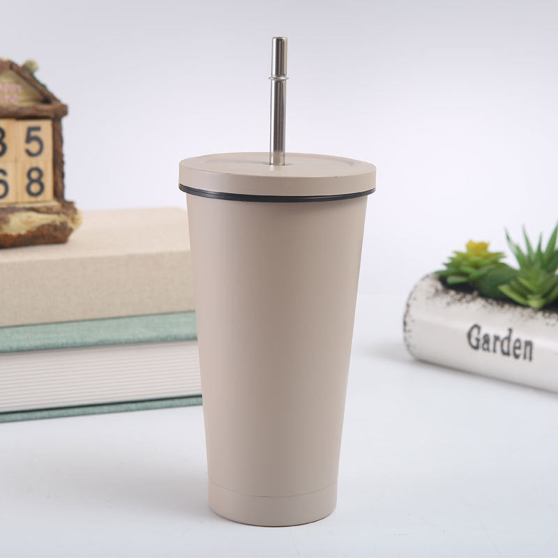 Stainless steel straw cup 750ml