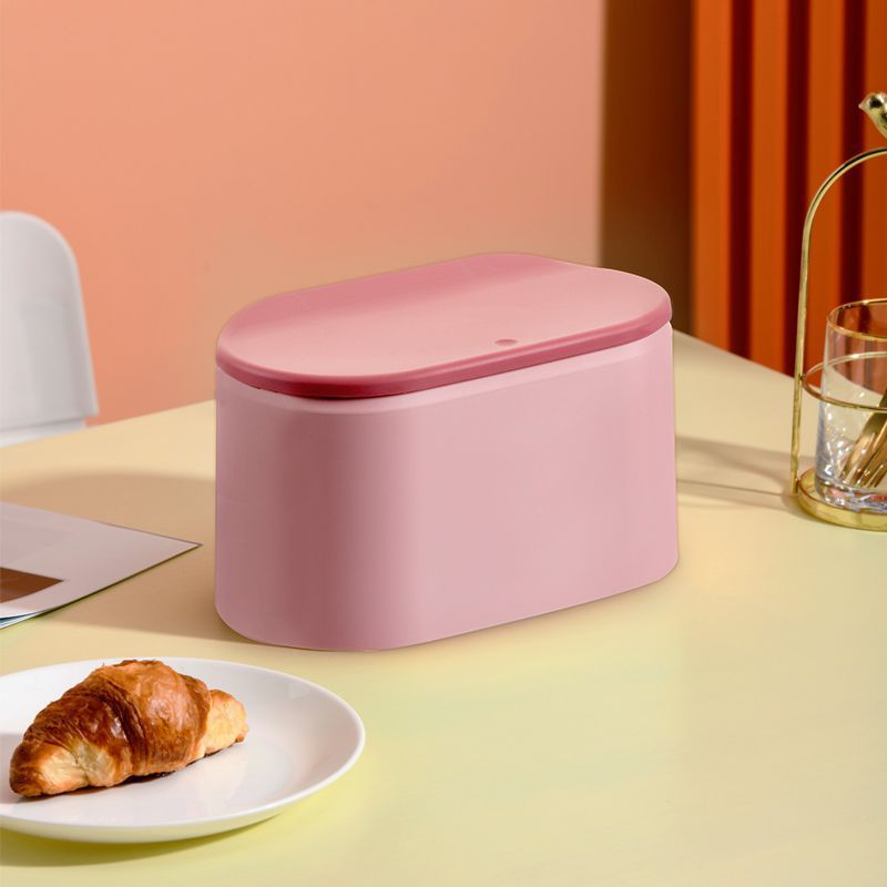 Desktop Wastebasket with LidPress & Pop Lid Type