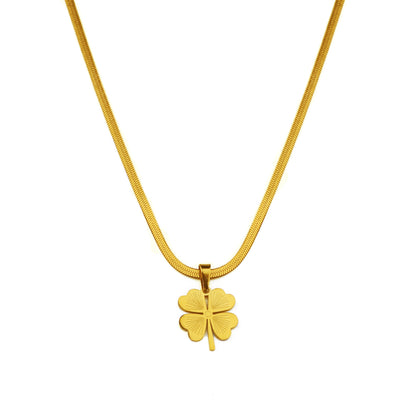 Four-leaf clover necklace