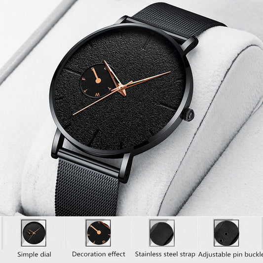 Alloy Mesh Strap Men's Watch