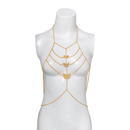 Butterfly Tassel Bikini Breast Chain Body Chain