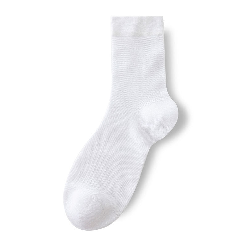 Thin Mesh Breathable Anti-Odor Men's Mid-Calf Socks