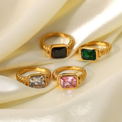 Twisted Spiral Ring Jewelry