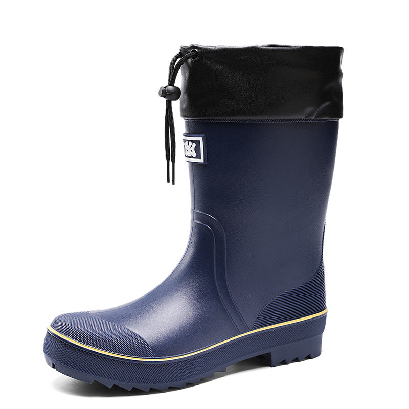 Rain boots men's fashion outer wear
