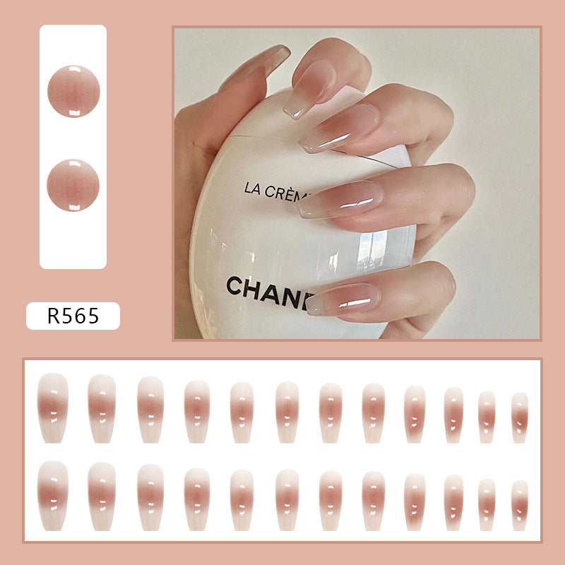 Gradient Nude Blush Nails
