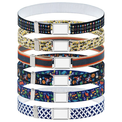 Elastic belt for boys and girls monochrome belt