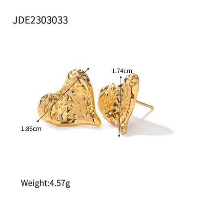 Textured Love Earrings Wholesale