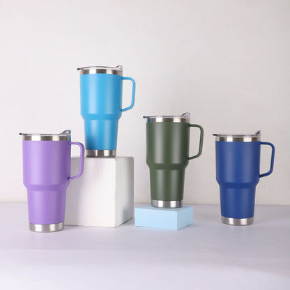 304 stainless steel car cup can be printed with logo.