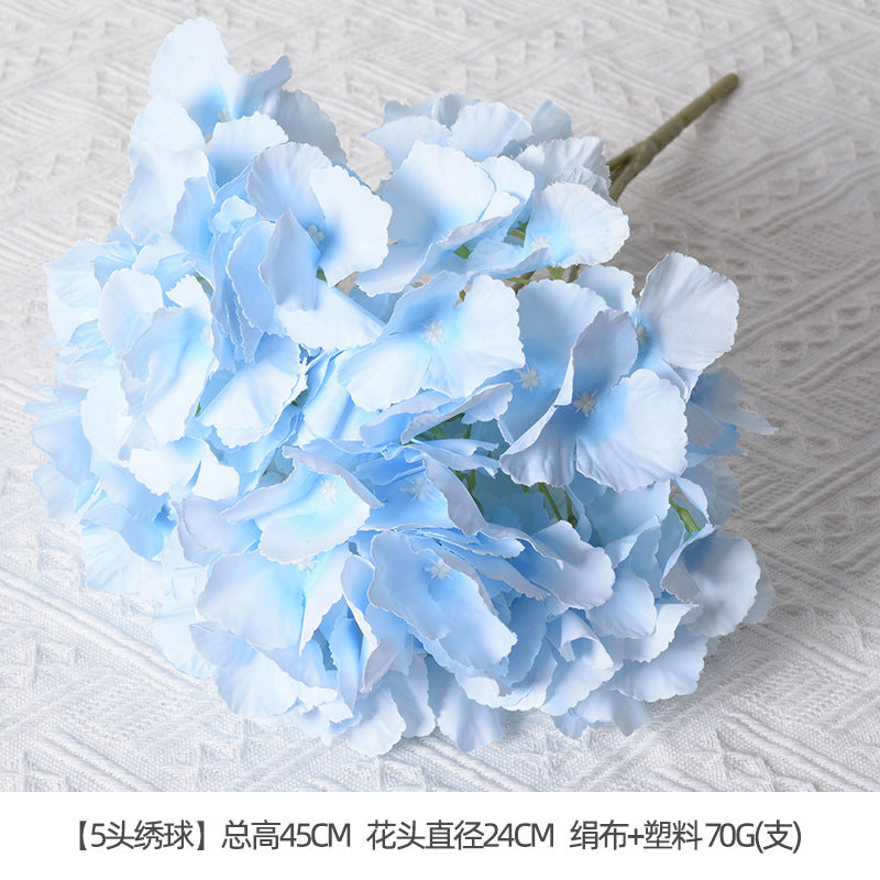 Artificial flowers blue series flowers plastic flowers wholesale