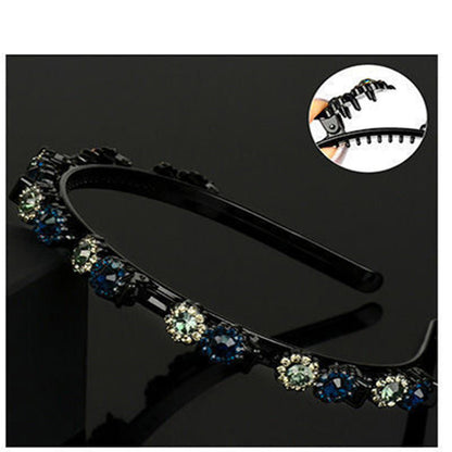 Sunflower rhinestone broken hair headband