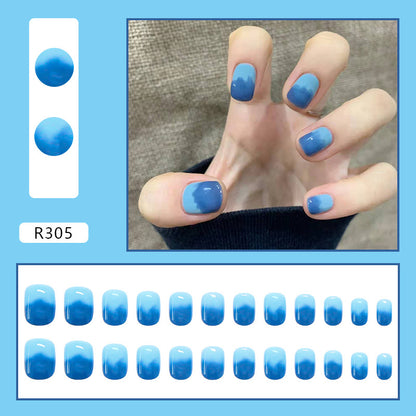 Wearable Removable Fake Nail Stickers Short Long