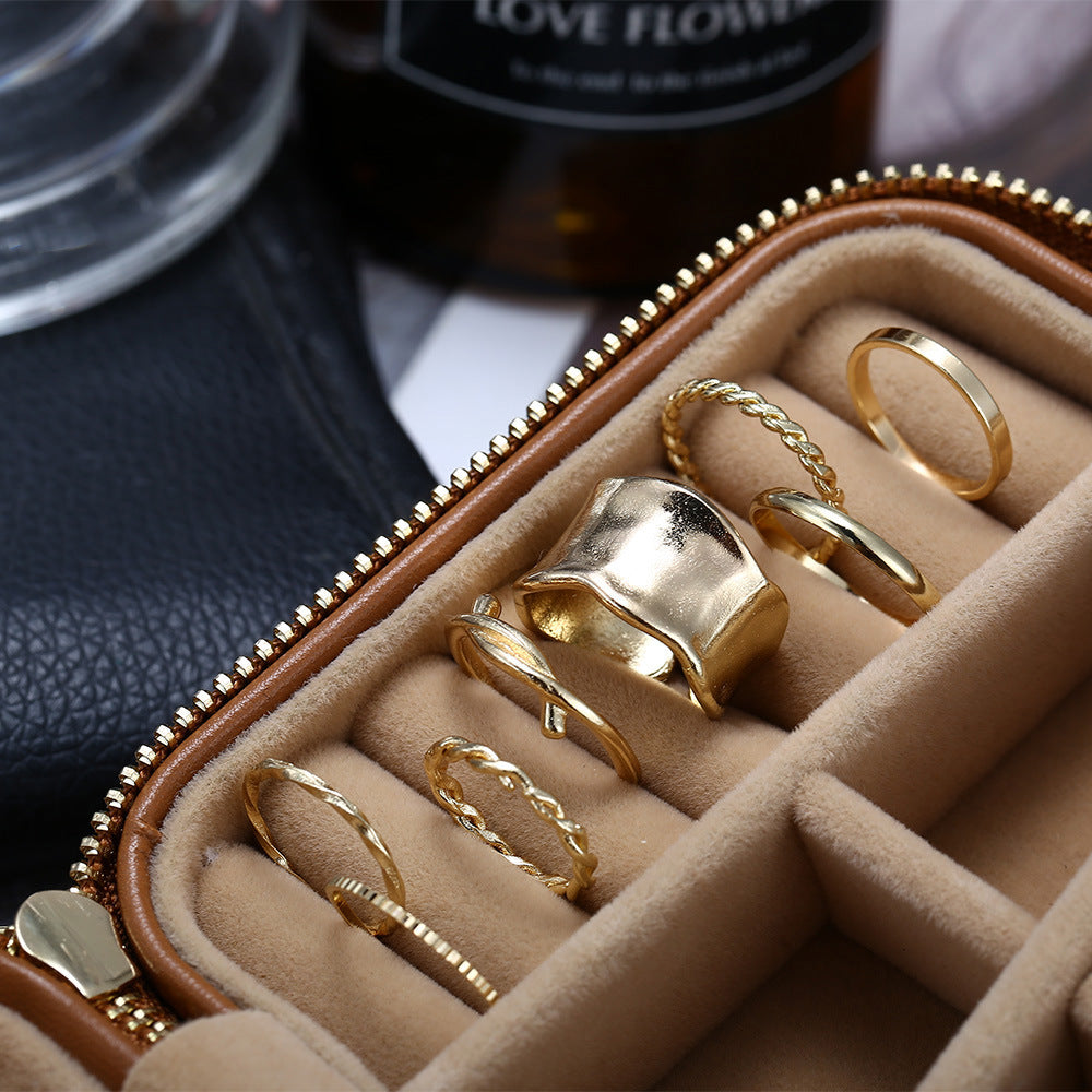 8-Piece Alloy Ring Set