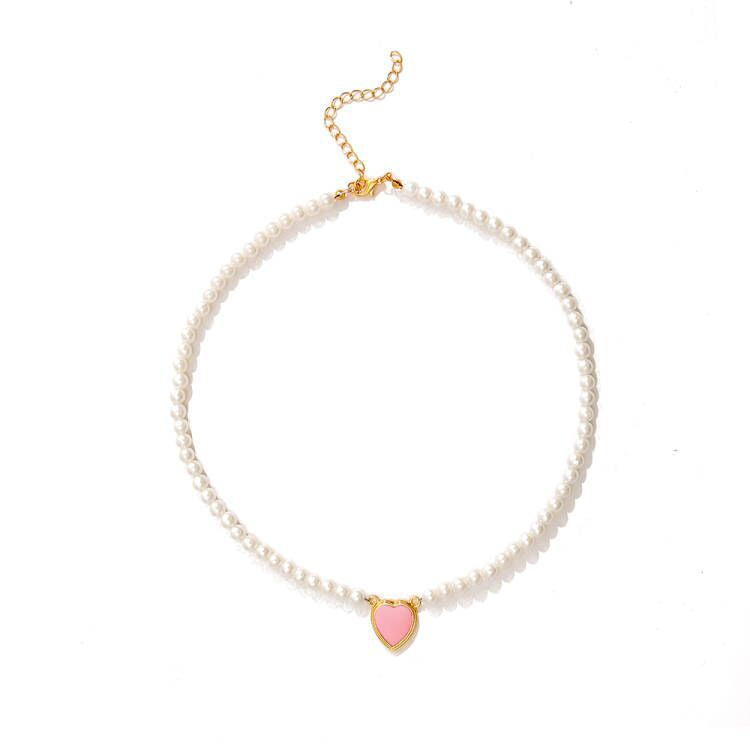 Baroque Pearl Heart Pendant Necklace