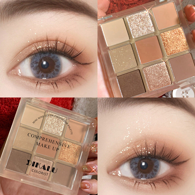Transparent Nine-Color Acrylic Eyeshadow Palette